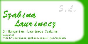 szabina laurinecz business card